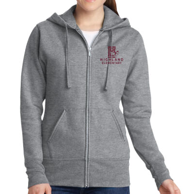 LC - Women's Core Fleece Full Zip Hooded Sweatshirt Thumbnail